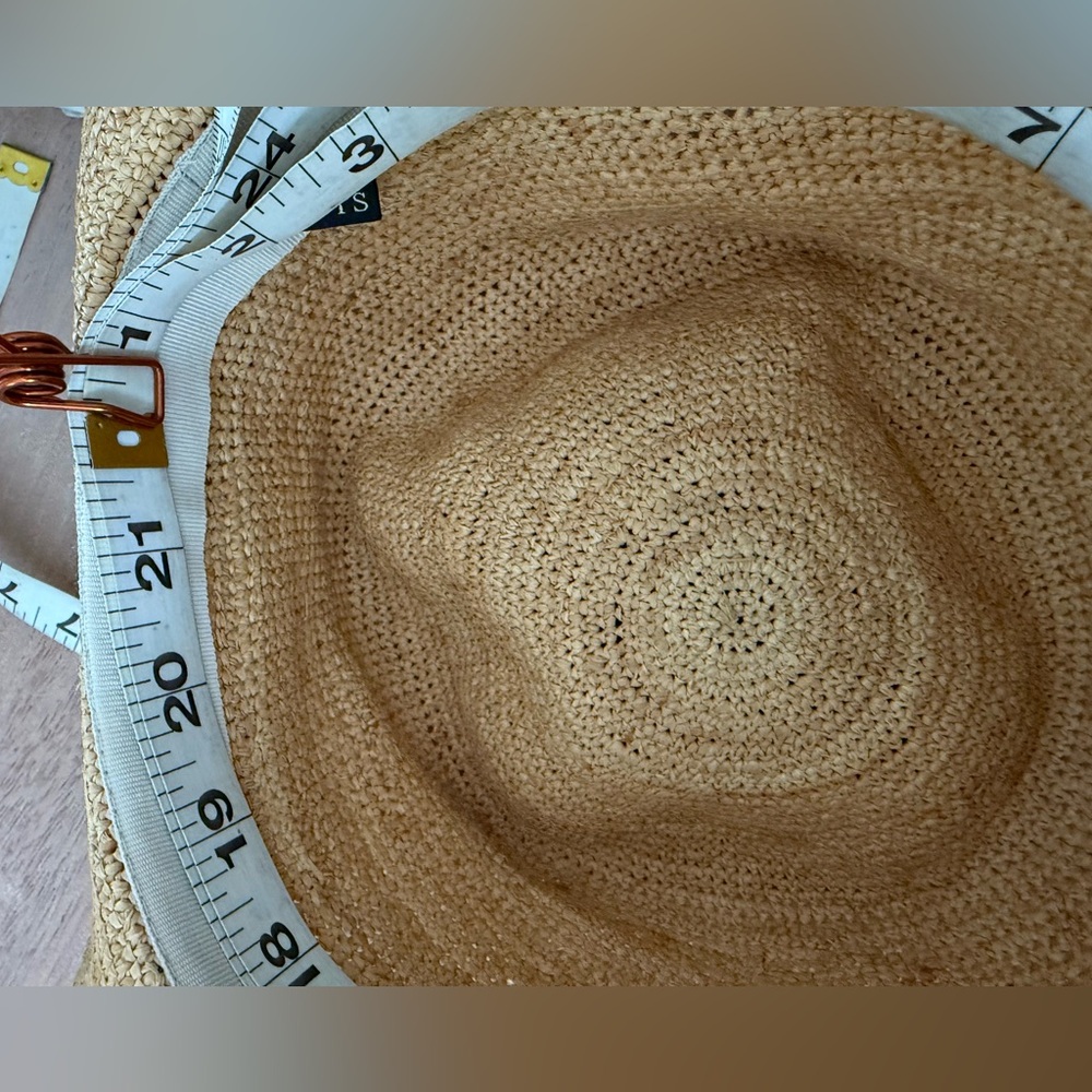 Talbots Crochet Raffia Fedora - Picture 8 of 8